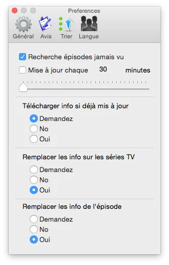 TV Series Mac : gérer tous vos épisodes TV (Mac OS X 10.10) 5 tv series mac rechercher episode jamais vu