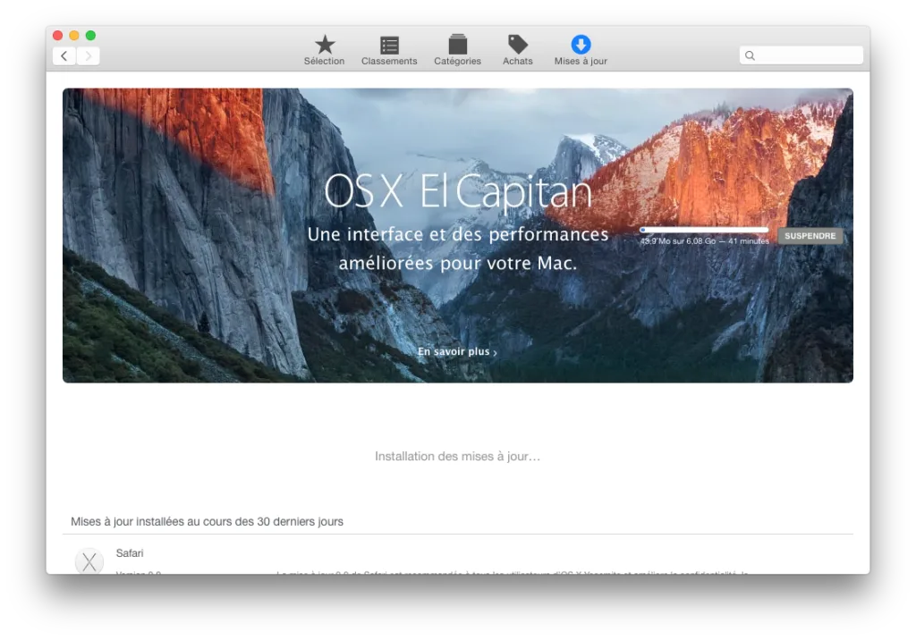 installation propre mac os x el capitan 10.11 mode d'emploi