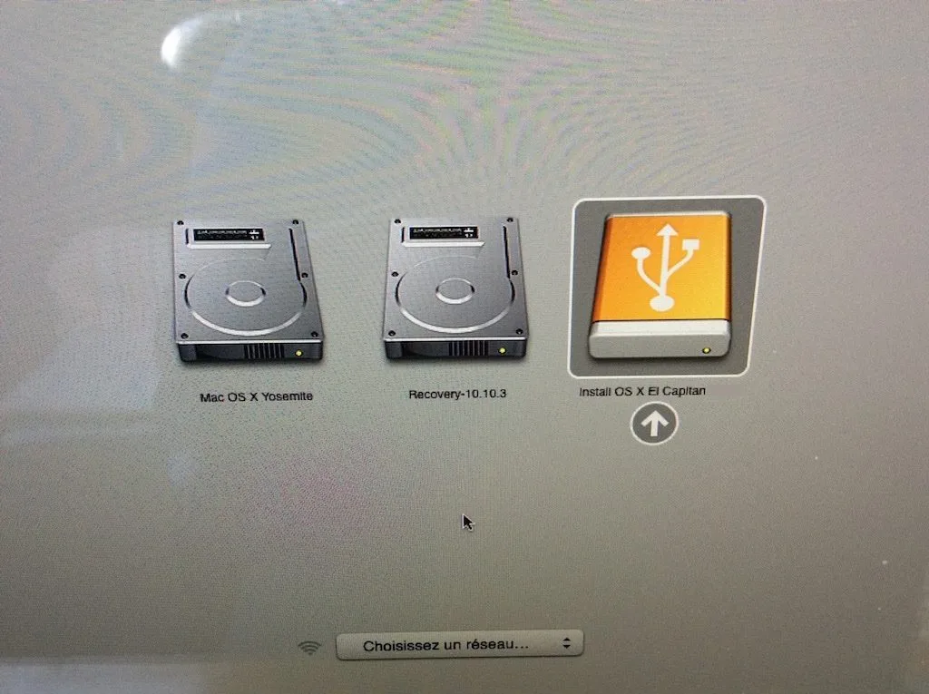installation propre mac os x el capitan booter sur cle usb