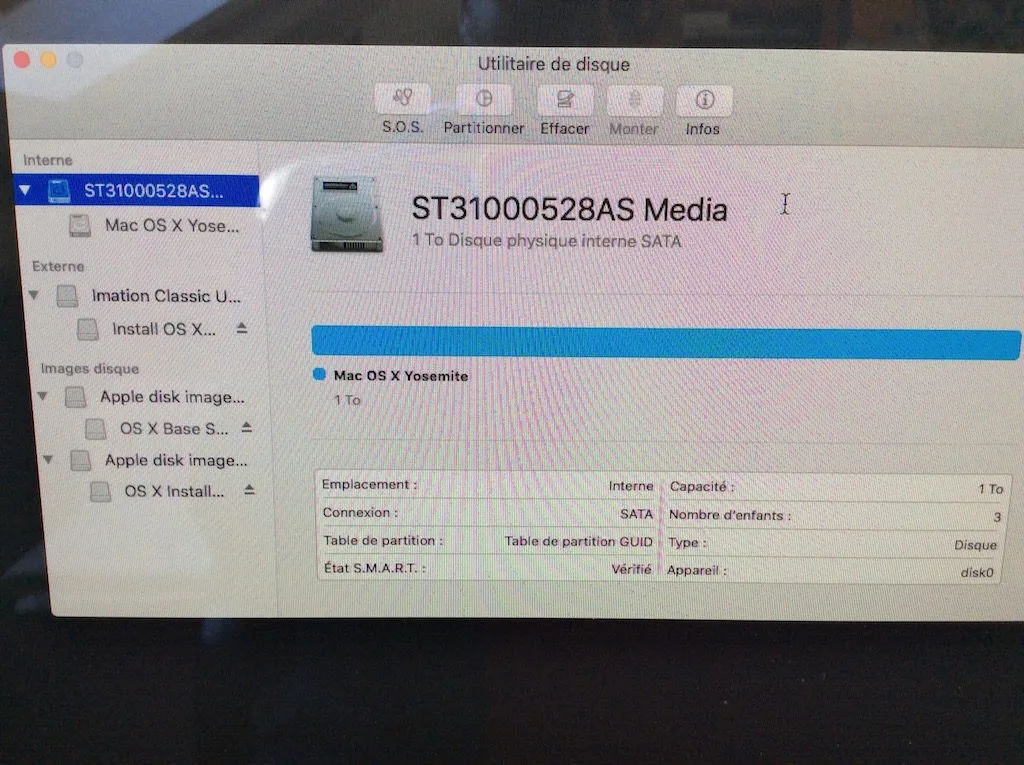 installation propre mac os x el capitan formater disque