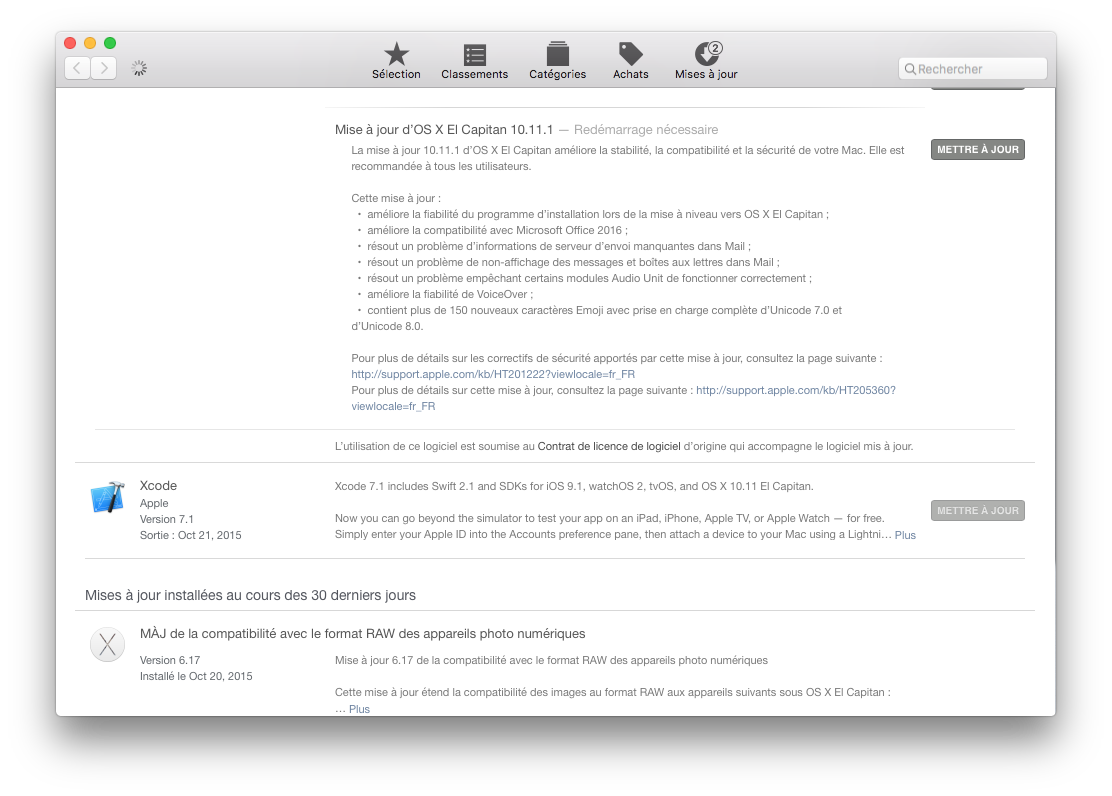 Mac OS X El Capitan  : mise à jour - MacPlanete