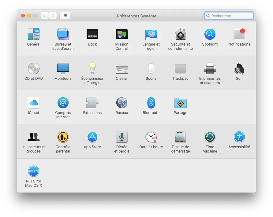 rotation ecran mac OS X El Capitan preferences systeme