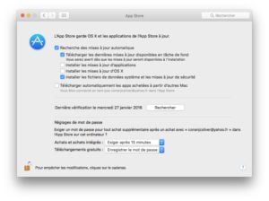App Store sans mot de passe enregistrer mot de passe