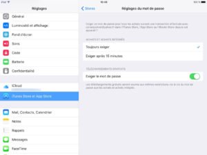 App Store sans mot de passe ios