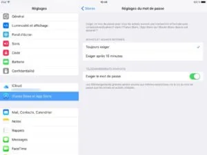 App Store sans mot de passe ios