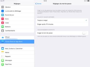 App Store sans mot de passe iphone ipad