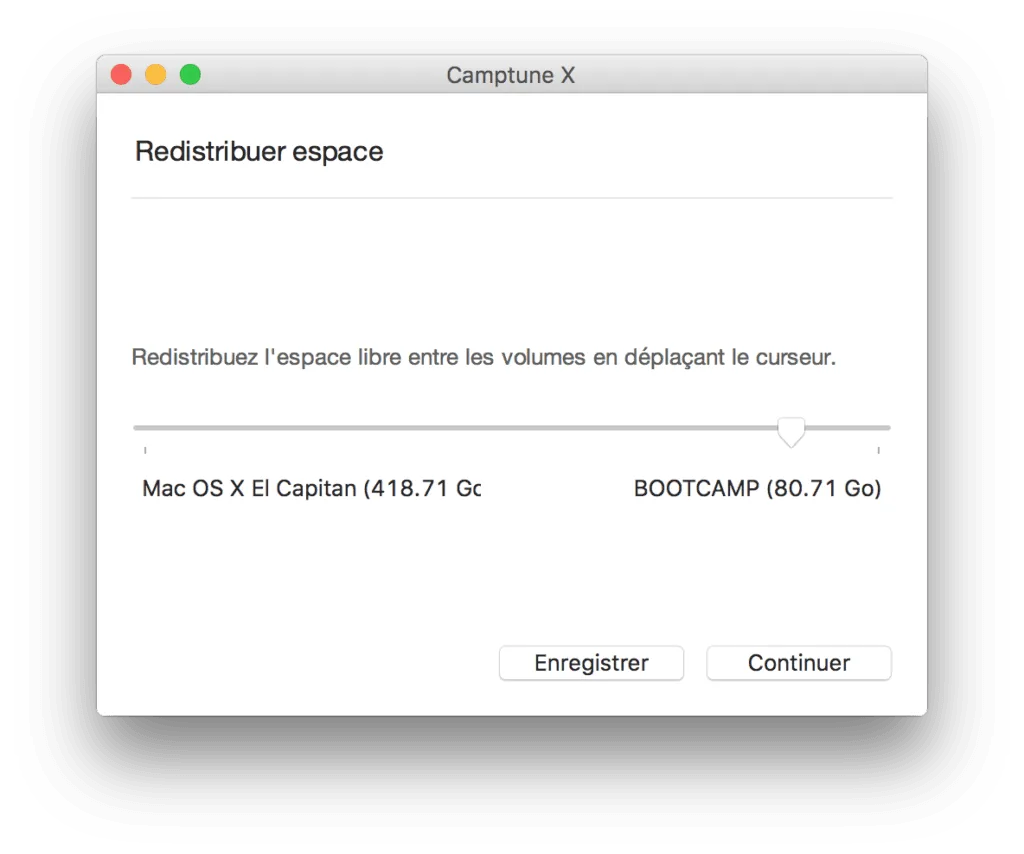 redimensionner une partition sur mac ou la taille du disque