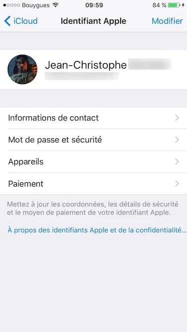 supprimer un appareil du compte icloud appareils