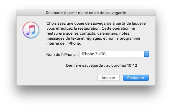 Copier ses donnees vers un nouvel iPhone 7
