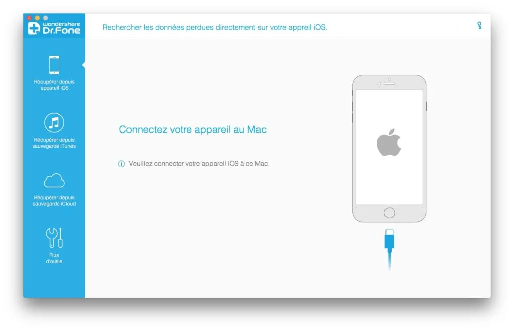 Copier ses donnees vers un nouvel iPhone dr fone