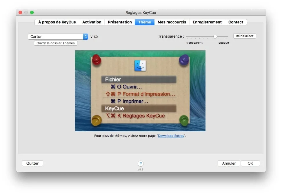Raccourcis clavier Mac OS Sierra (10.12) et apps favorites 1 raccourcis clavier mac os sierra keycue prefrences