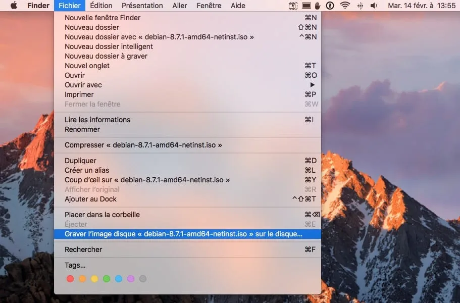 Graver un ISO sur Mac OS Sierra (10.12), El Capitan (10.11)... 1 Graver un ISO sur Mac avec finder