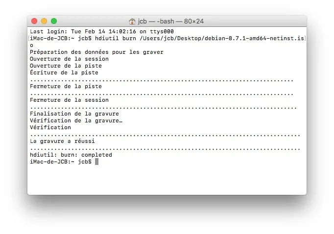 Graver un ISO sur Mac OS Sierra (10.12), El Capitan (10.11)... 7 Graver un ISO sur Mac gravure reussi