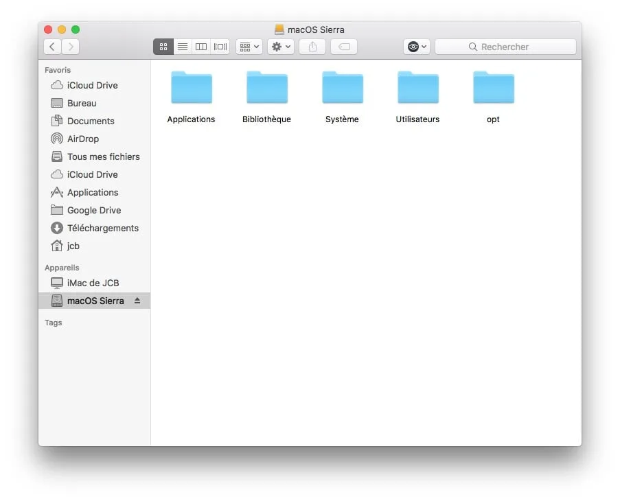 Utiliser le mode disque cible sur Mac copier coller fichiers