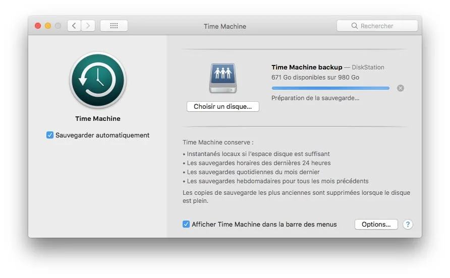 Sauvegarder son Mac avec Time Machine Backup