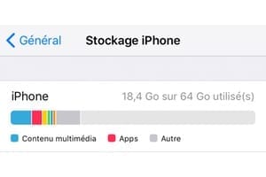 Gerer l'espace de stockage iphone tutoriel