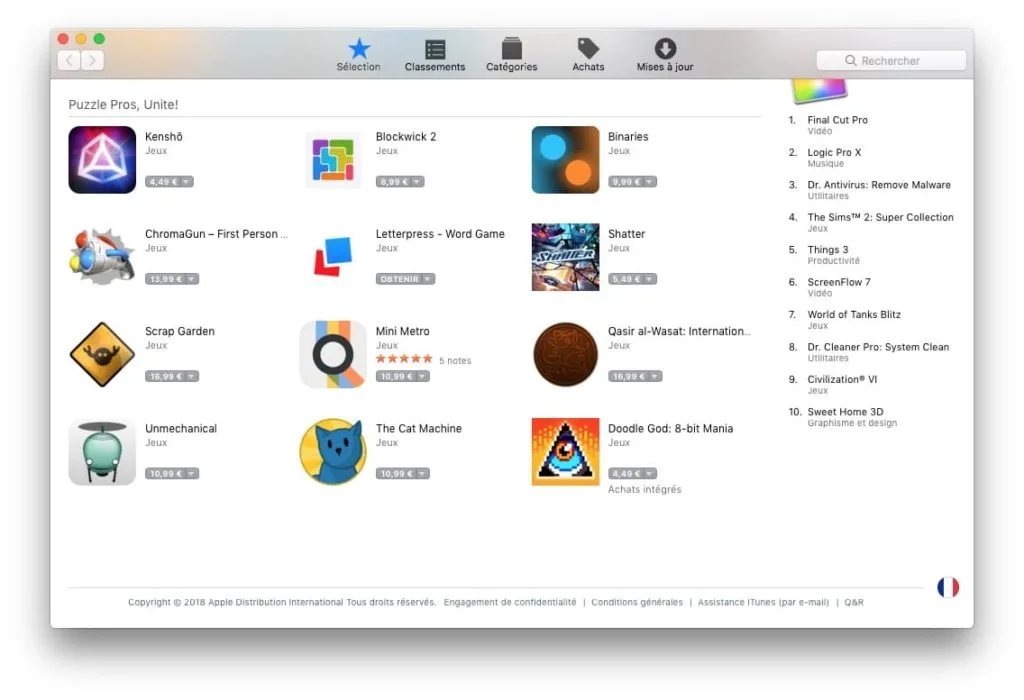 Changer le pays de son App Store sur Mac