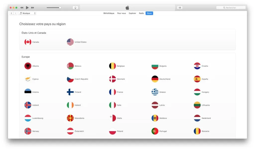 Changer le pays de son App Store sur PC Windows 10