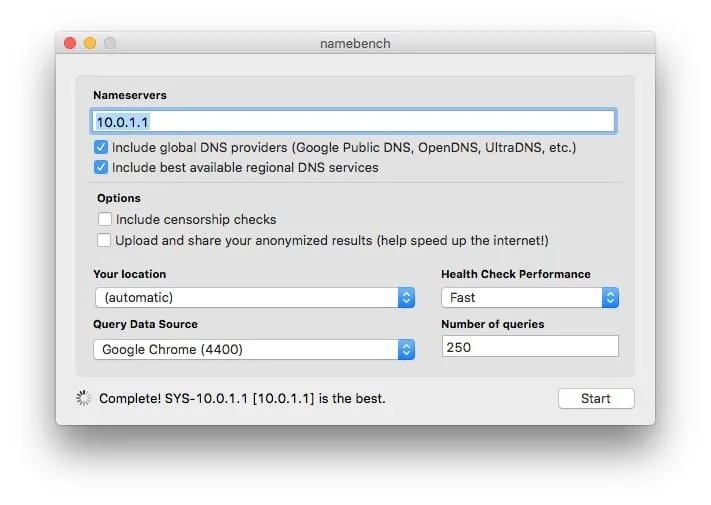 Changer les DNS de son Mac (macOS / Mac OS X) 1 Changer les DNS de son Mac tester vitesse avec namebench