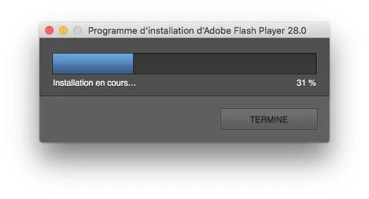 Installer Flash Player macOS High Sierra 10.13