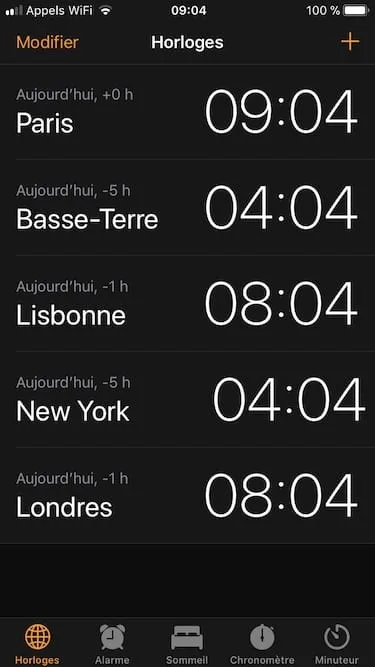 utiliser le chronometre de son iPhone Horloge et icone chronometre