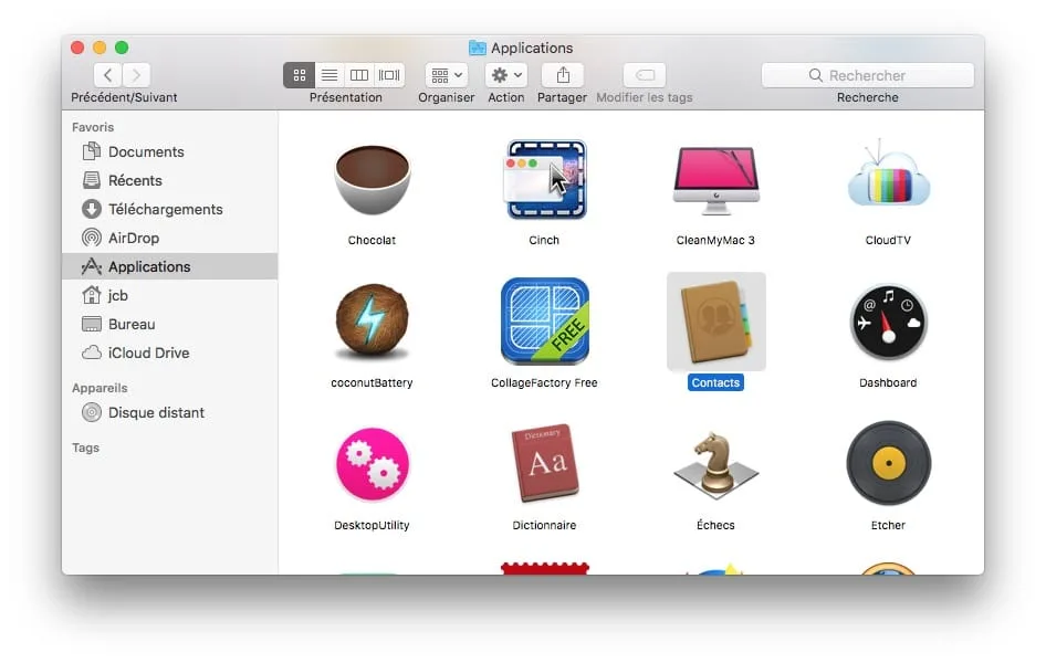 Exporter ses Contacts iphone depuis son Mac