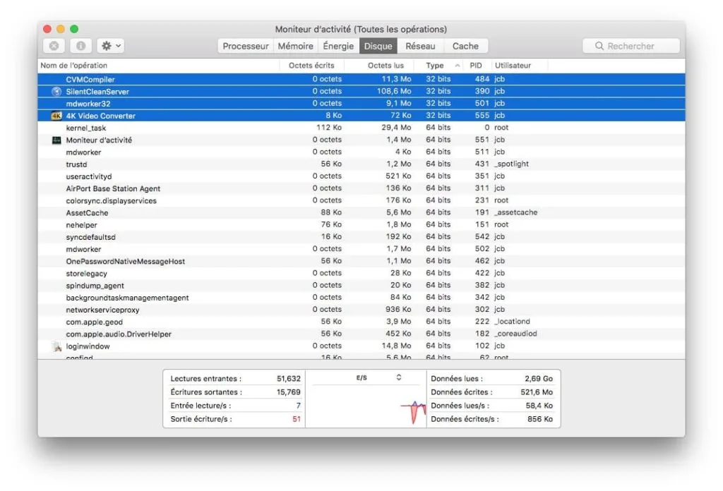 Utiliser macOS High Sierra en 64-bits exclusivement 1 Utiliser macOS High Sierra en 64-bits identifier apps