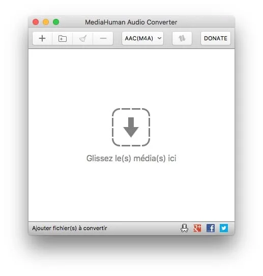 Convertir un fichier audio sur Mac glisser deposer