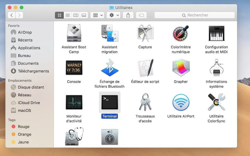 Afficher les fichiers caches sous macOS Mojave avec le Terminal