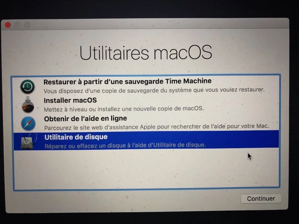 Installation propre macOS Mojave (10.14) : mode d'emploi 4 Installation propre macOS Mojave utilitaires macos