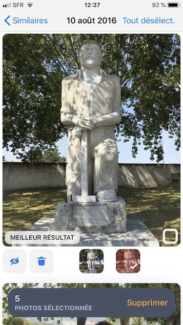 Supprimer les photos en double sur son iPhone meilleur resultat