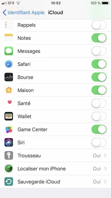 Installer iOS 12 sauvegarde icloud avant