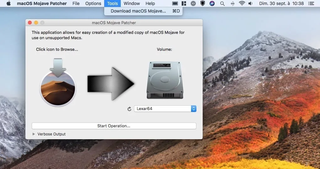 Telecharger le fichier dinstallation complet de macOS Mojave avec Macos mojave patcher
