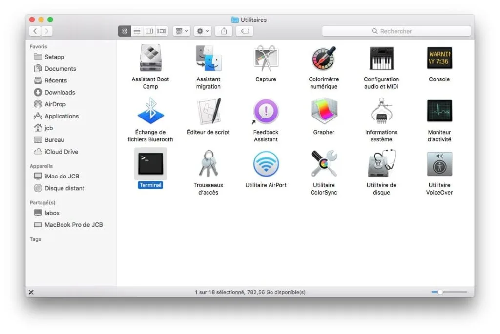 Télécharger le fichier d'installation complet de macOS Mojave purger catalogue mise a jour