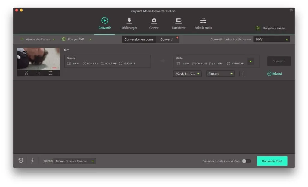 Ajouter des sous-titres dans une video sur Mac (fusionner) 5 fusionner video et srt sur mac