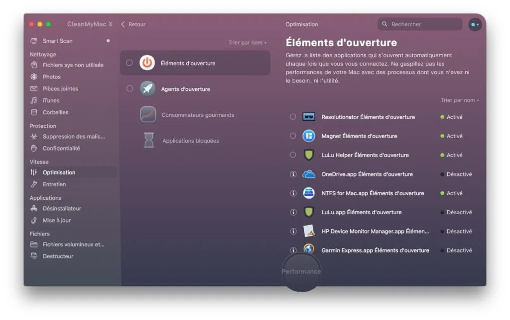 supprimer apps qui se lance ouverture macos mojave
