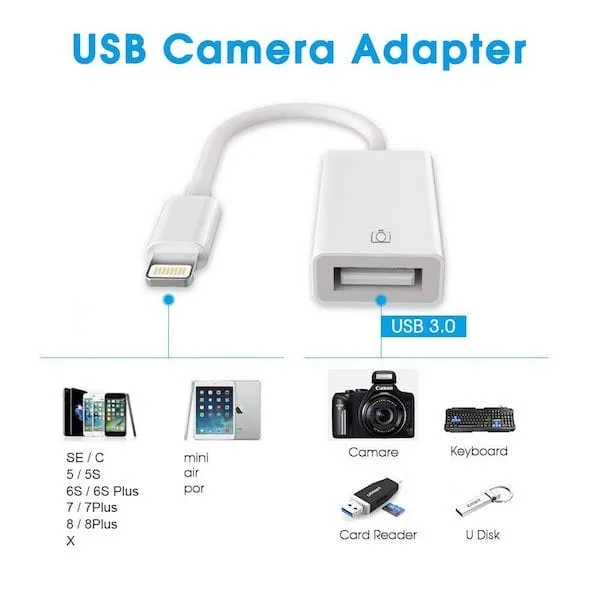 Brancher une clé USB sur un iPhone / iPad / iPod 4 Brancher une cle USB sur un iPad iPhone ZILI