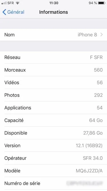 Vérifier la garantie de son iPhone, iPad, Mac, Apple TV 1 Vérifier la garantie de son iPhone numero de série