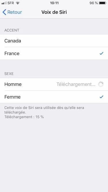 changer la voix de siri telechargement voix