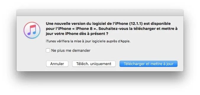 iOS 12.1.1 : mise à jour pour iPhone, iPad, iPod (IPSW) 3 iOS 12.1.1 maj iTunes une nouvelle version du logiciel iphone