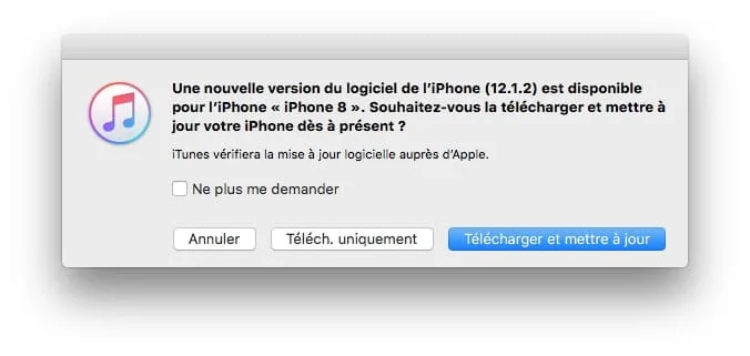 iOS 12.1.2 mise à jour pour iPhone uniquement (IPSW) 3 iOS 12.1.2 pour iPhone XR XS XS MAX 8