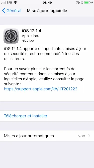 iOS 12.1.4 maj iphone ipad