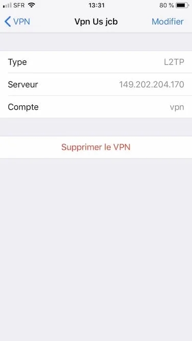 Configurer un VPN sur iPhone / iPad (manuellement) 6 VPN configuration IOS