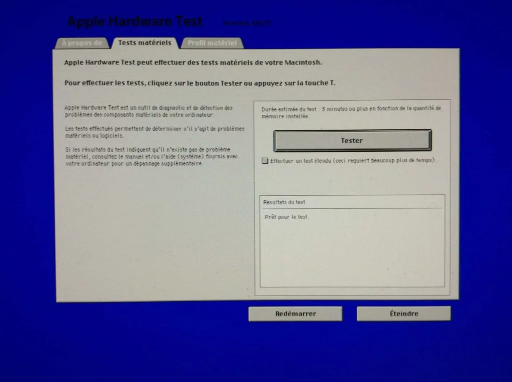 Mac ne démarre plus Diagnostics Apple