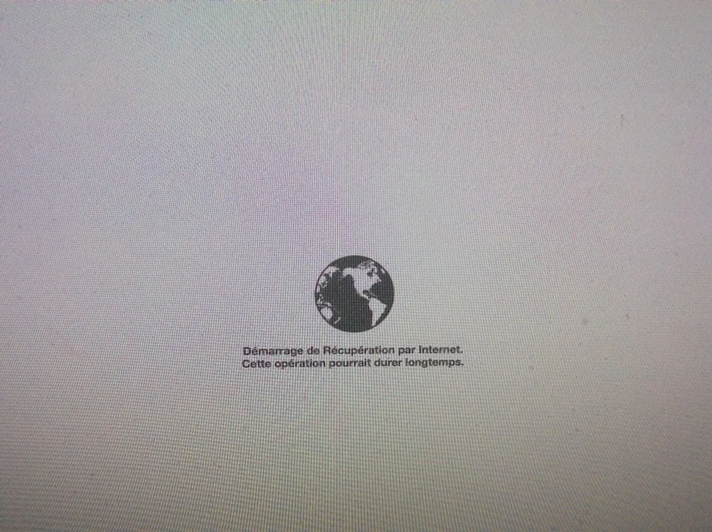 demarrage de recuperation par internet pour reinstaller son mac qui ne demarre pas