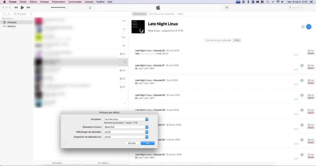 S'abonner à des podcasts sur iPhone et Mac : mode d'emploi 8 actualiser podcasts avec itunes mode demploi
