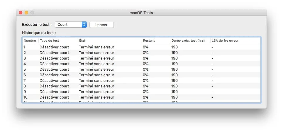 auto tests ssd mac