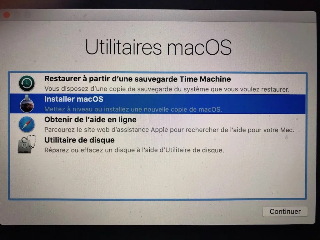 Installation propre macOS Catalina (10.15) 6 installer macOS Catalina