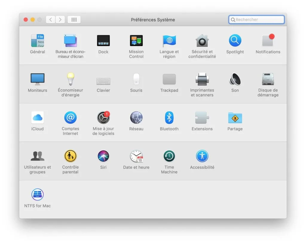 Mise a jour de logiciels catalina comment faire