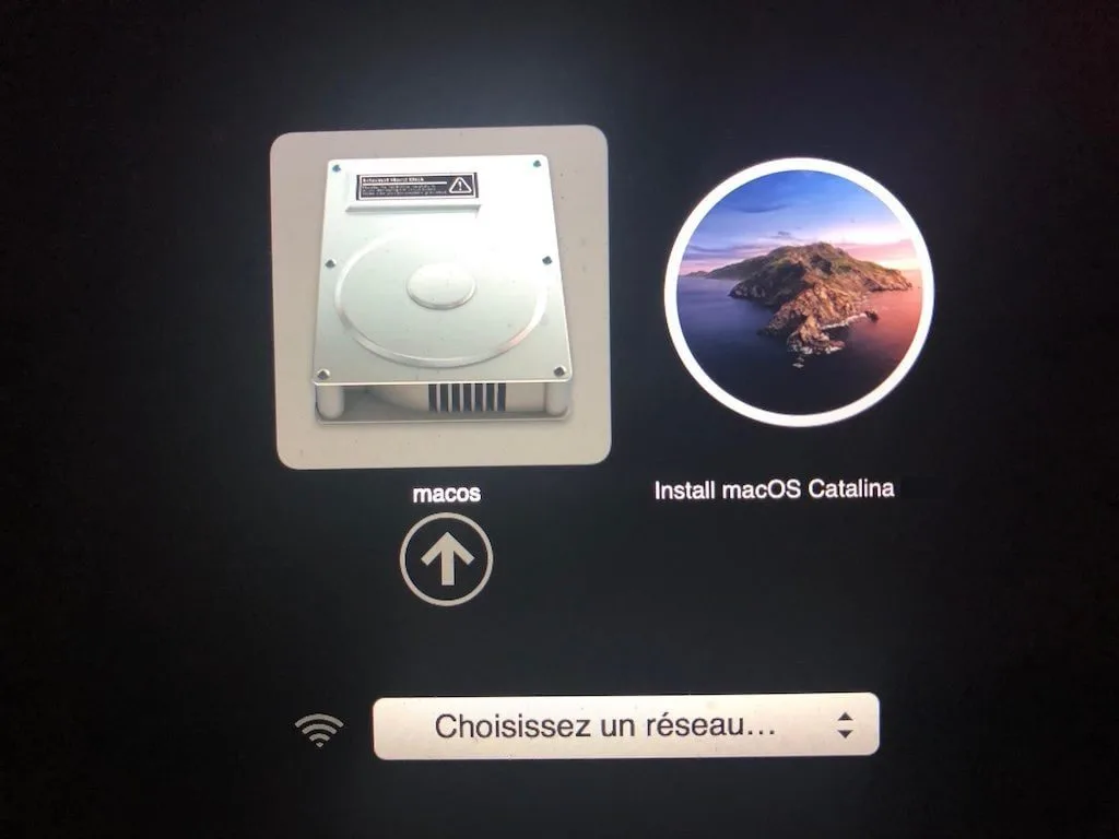 booter sur cle usb macos catalina